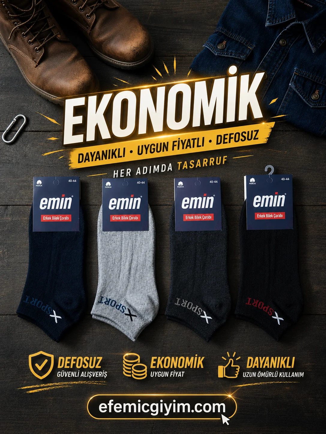 Erkek Karışık Renkli Patik Çorap 12'Li Paket Ekonomik Paket — fotoğraf 2
