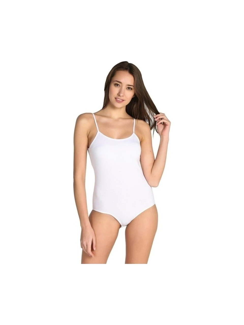 Beyaz İp Askı Bayan Body — fotoğraf 3