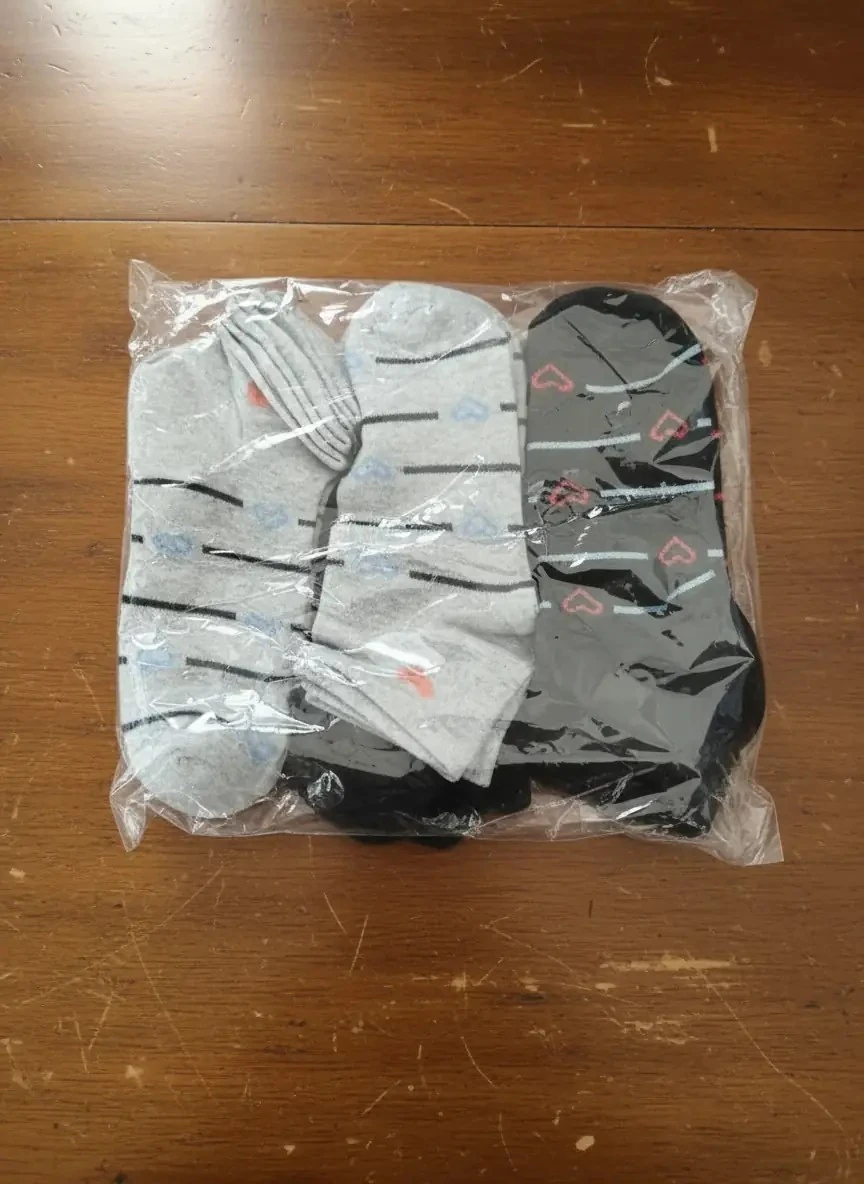 Renkli Kalp Desenli ve Çizgi Detaylı Kılçıklı Bayan Patik Çorap 12'Li Paket — fotoğraf 2