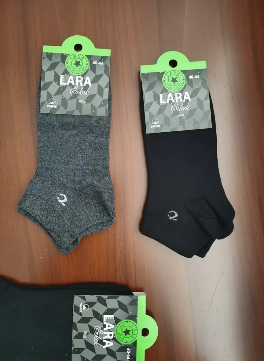 Erkek Spor Karışık Renk Patik Çorap 12'Li Paket — fotoğraf 2