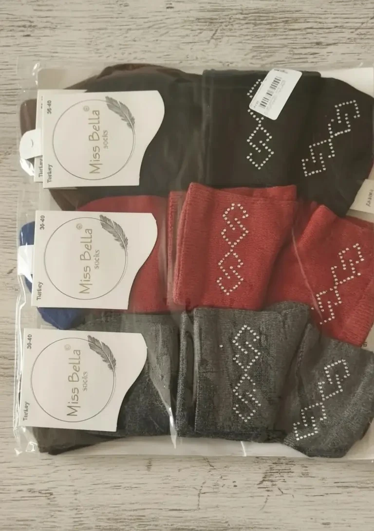 Karışık Renk Taşlı Detaylı Bayan Mevsimlik Patik Çorap 12'Lİ Paket — fotoğraf 5