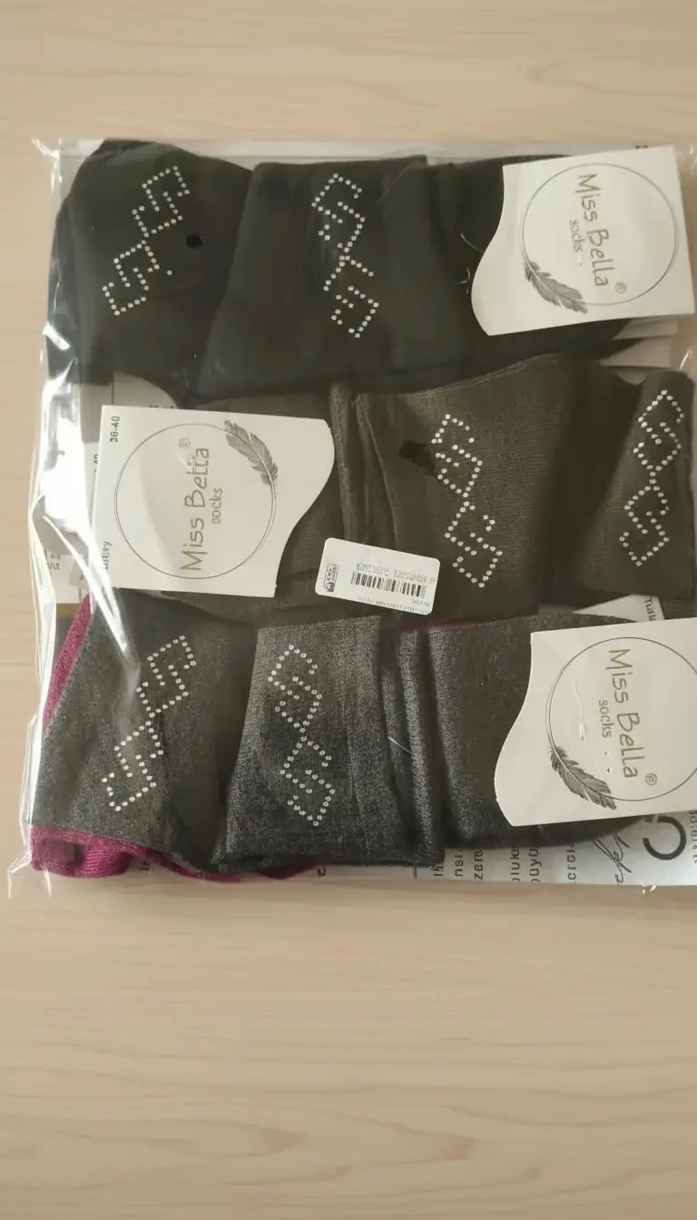 Karışık Renk Taşlı Detaylı Bayan Mevsimlik Patik Çorap 12'Lİ Paket — fotoğraf 6